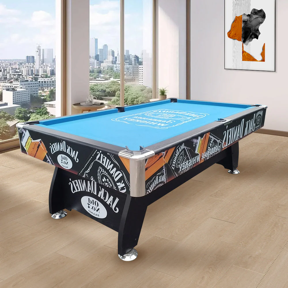 CUETIQ JD LOGO 8FT MDF Pool Snooker Billiards Table Free Accessory - Image 17