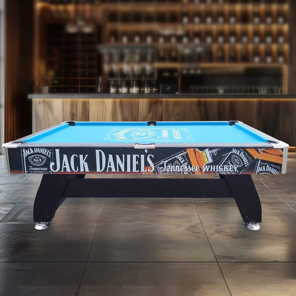CUETIQ JD LOGO 8FT MDF Pool Snooker Billiards Table Free Accessory - Image 18