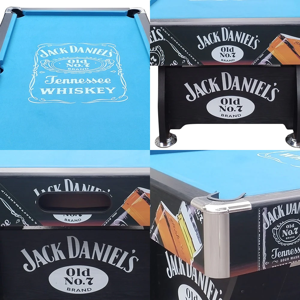 CUETIQ JD LOGO 8FT MDF Pool Snooker Billiards Table Free Accessory - Image 20