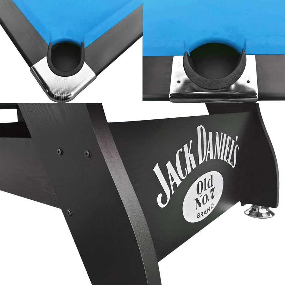 CUETIQ JD LOGO 8FT MDF Pool Snooker Billiards Table Free Accessory - Image 21