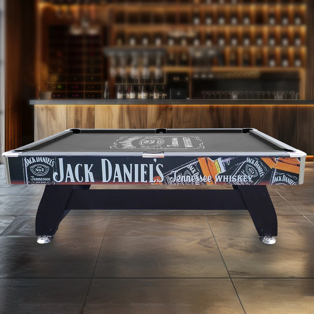 CUETIQ JD LOGO 8FT MDF Pool Snooker Billiards Table Free Accessory - Image 3