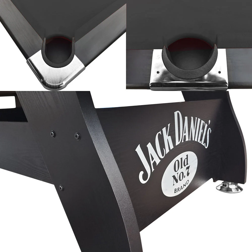 CUETIQ JD LOGO 8FT MDF Pool Snooker Billiards Table Free Accessory - Image 6
