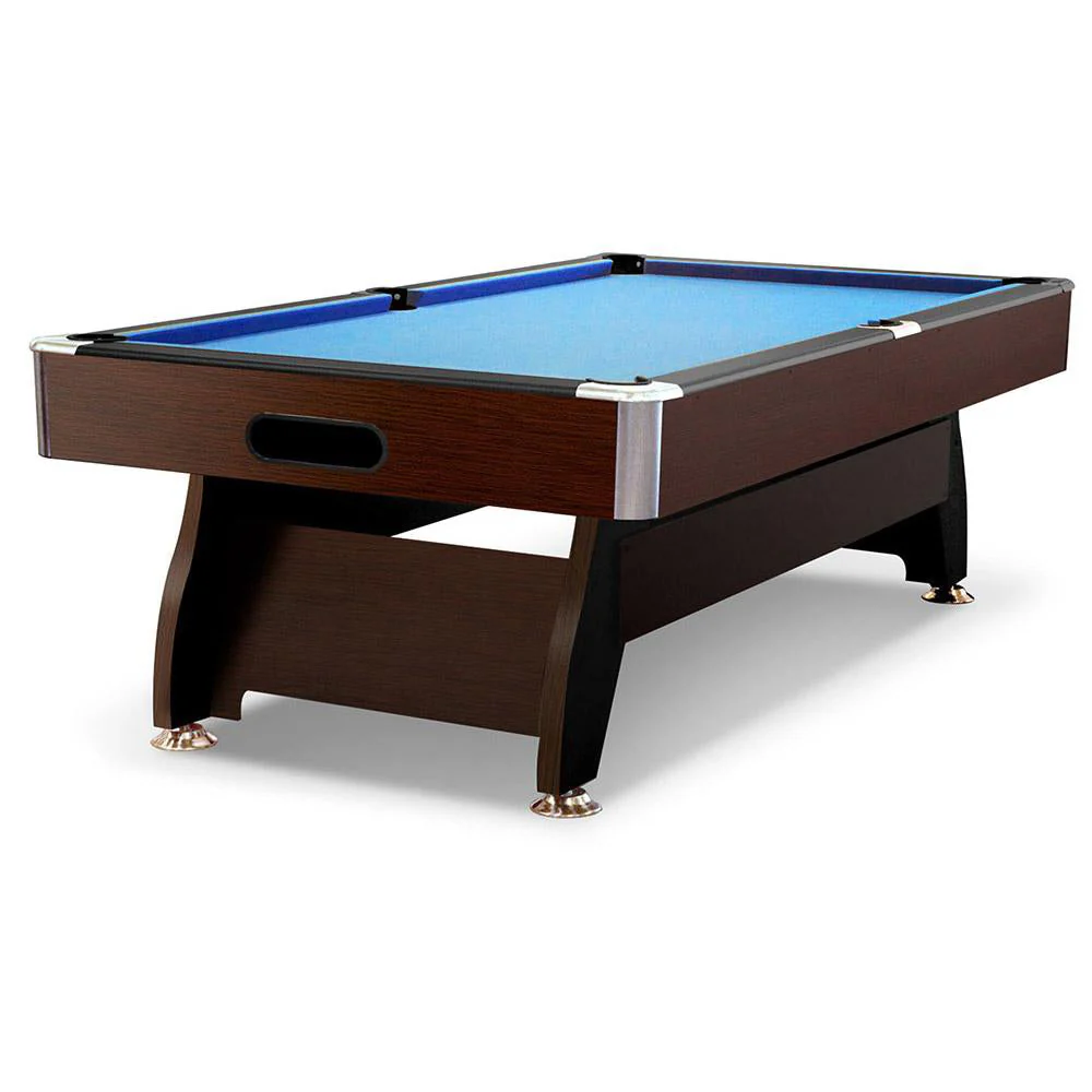 CUETIQ 8FT MDF Walnut Frame Pool Snooker Billiard Table with Accessories Pack - Image 13