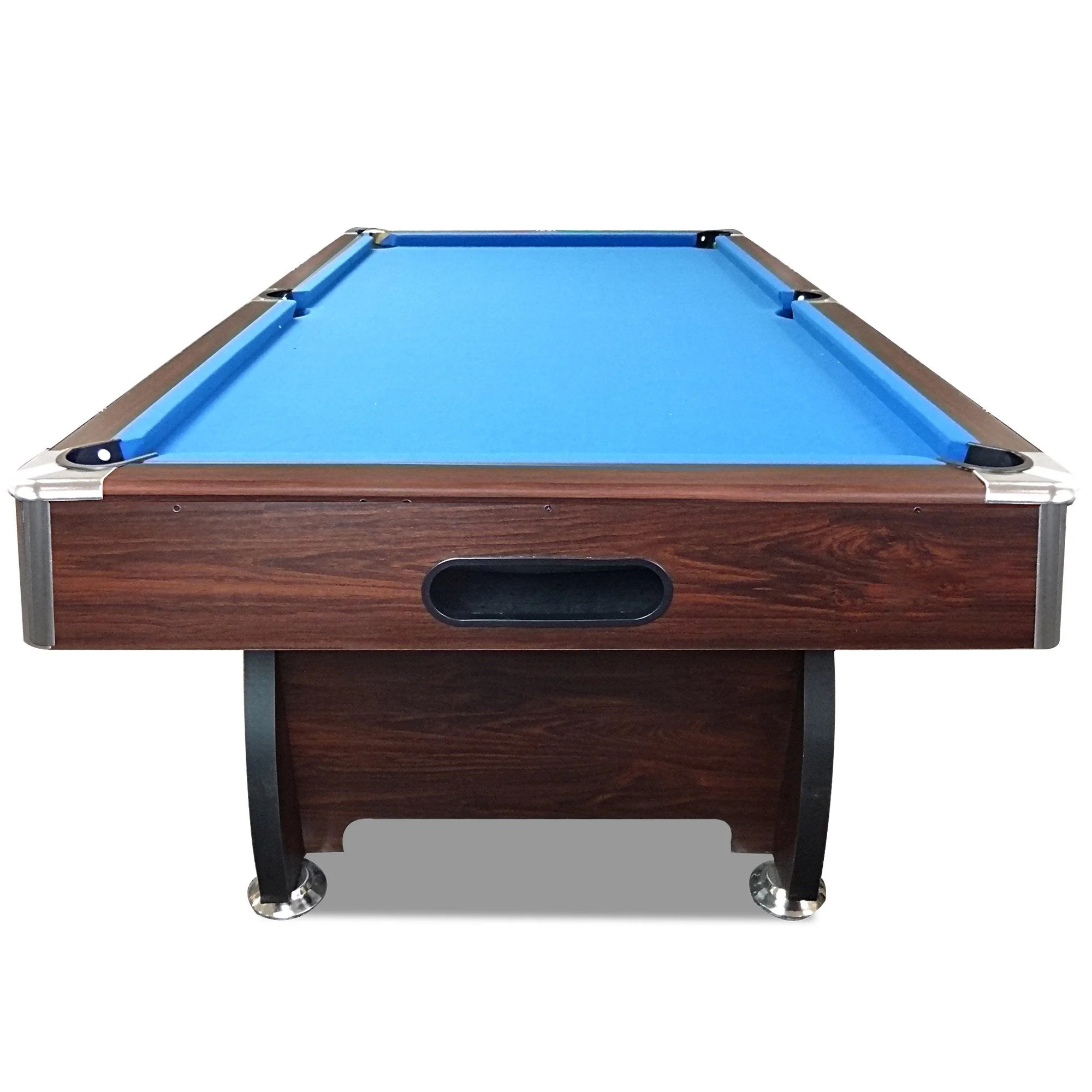 CUETIQ 8FT MDF Walnut Frame Pool Snooker Billiard Table with Accessories Pack - Image 24