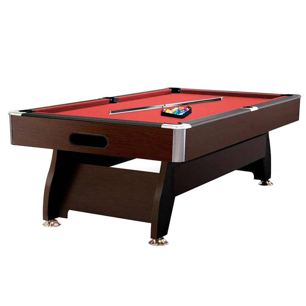 CUETIQ 8FT MDF Walnut Frame Pool Snooker Billiard Table with Accessories Pack - Image 29