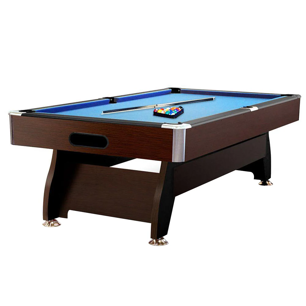 CUETIQ 8FT MDF Walnut Frame Pool Snooker Billiard Table with Accessories Pack - Image 30