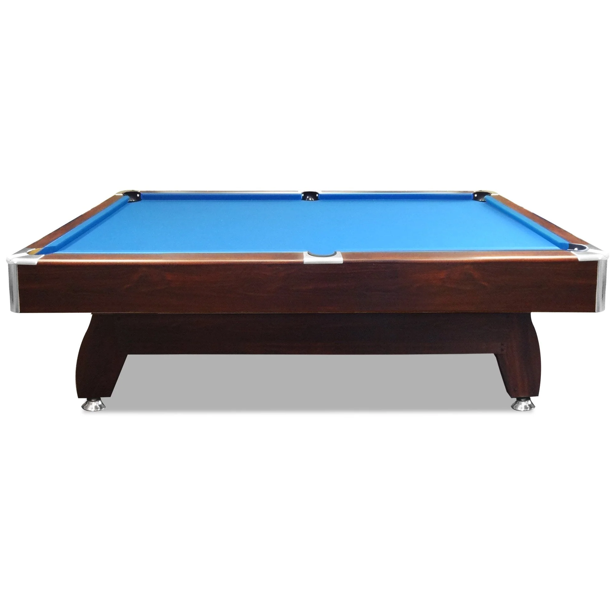 CUETIQ 8FT MDF Walnut Frame Pool Snooker Billiard Table with Accessories Pack - Image 9
