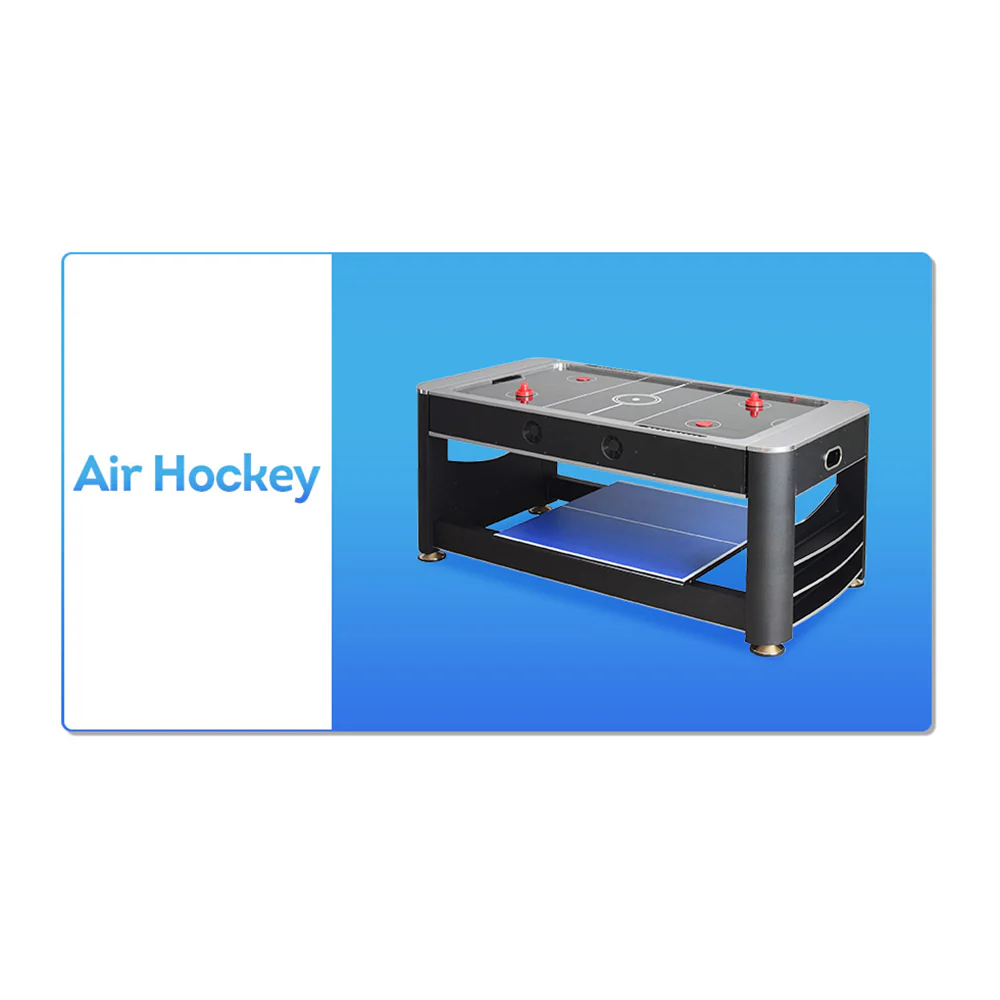 VERSA 6FT MDF 3-IN-1 Pool Table/Table Tennis Table/Air Hockey Black Frame - Image 13
