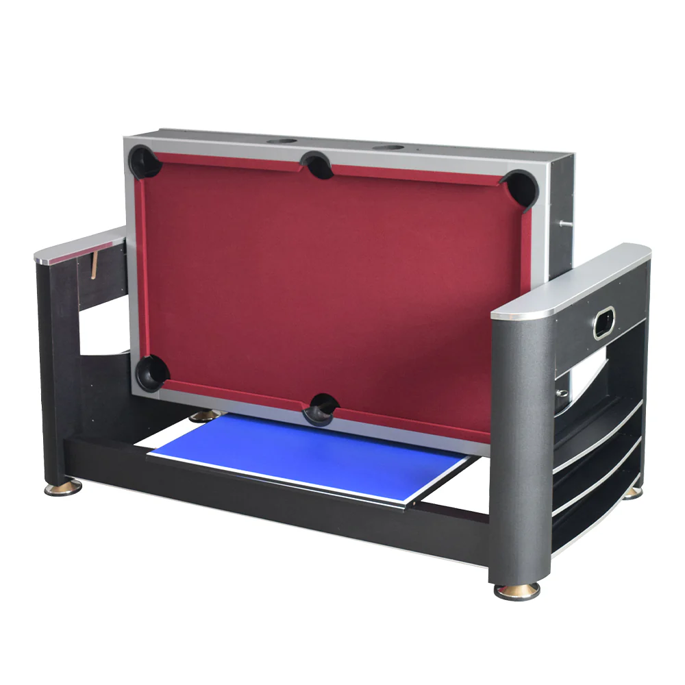 VERSA 6FT MDF 3-IN-1 Pool Table/Table Tennis Table/Air Hockey Black Frame - Image 5