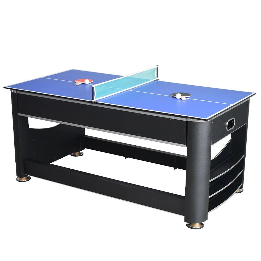 VERSA 6FT MDF 3-IN-1 Pool Table/Table Tennis Table/Air Hockey Black Frame - Image 7
