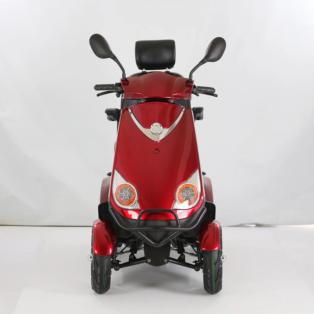 ROLLUX JCD414 500W 48V 20Ah Mobility Scooter Foldable Seat High Weight Capacity - Red - Image 3