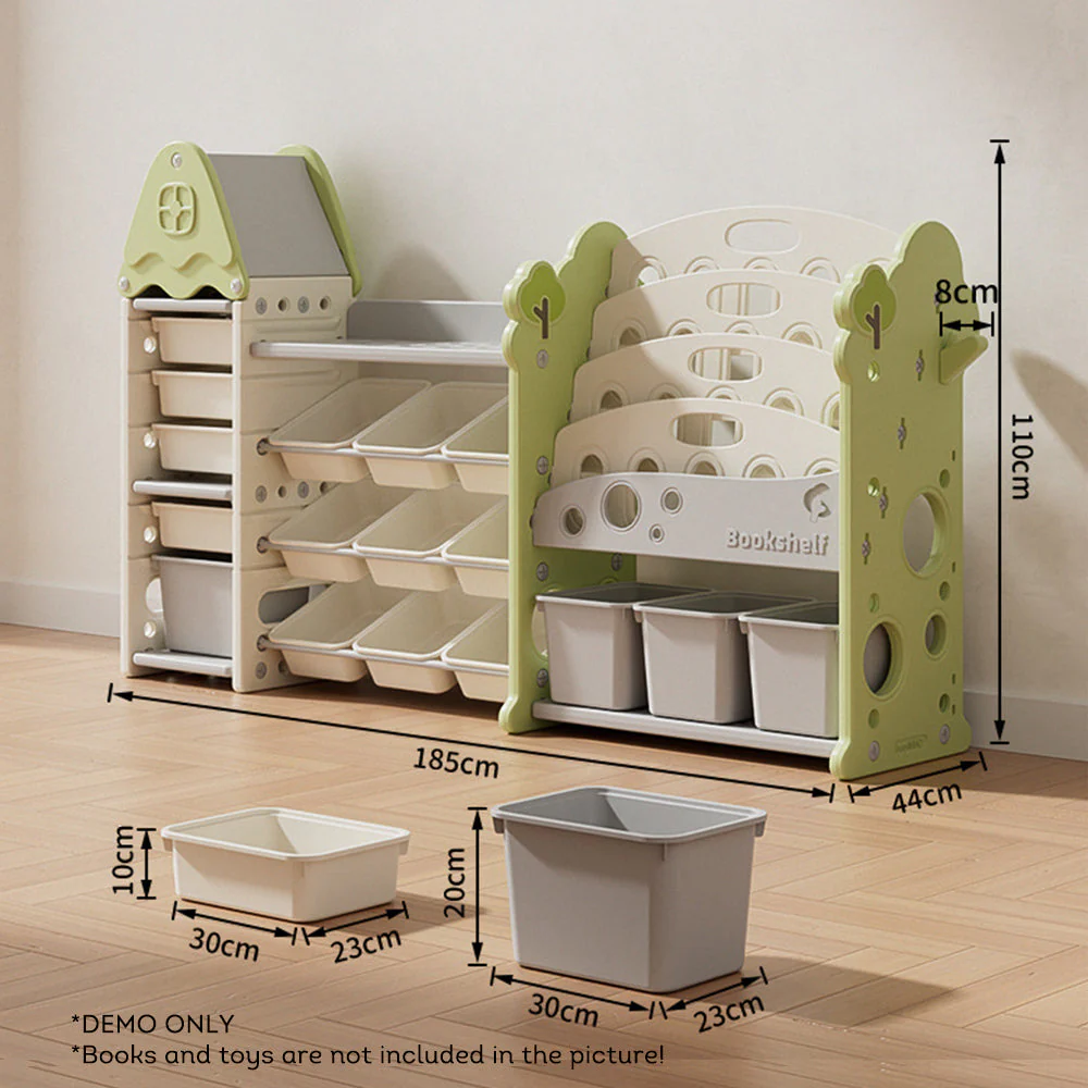 LIVARA Multifunctional Toy Storage Rack Bookshelf - Image 13