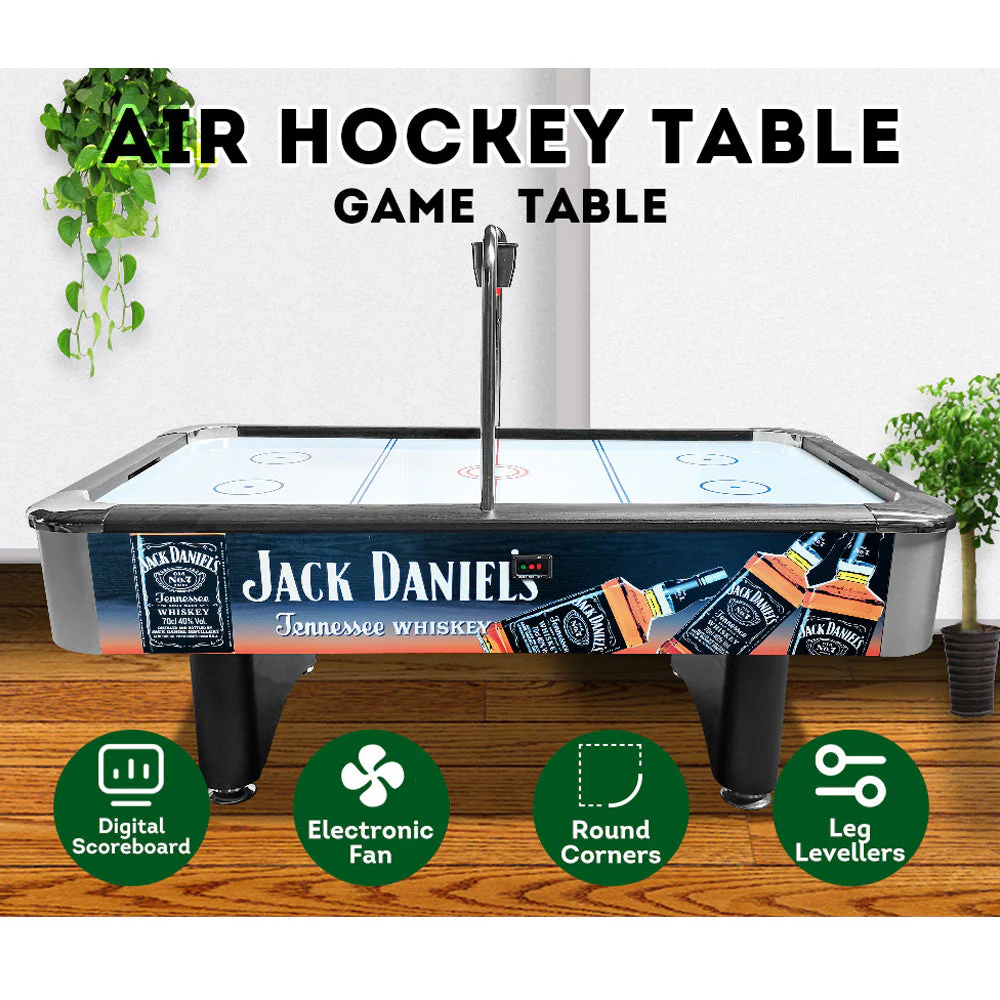 AIRMAX JDA019 JD logo 7FT Air Hockey Table with Bridge Electronic Scoreboard - Image 8