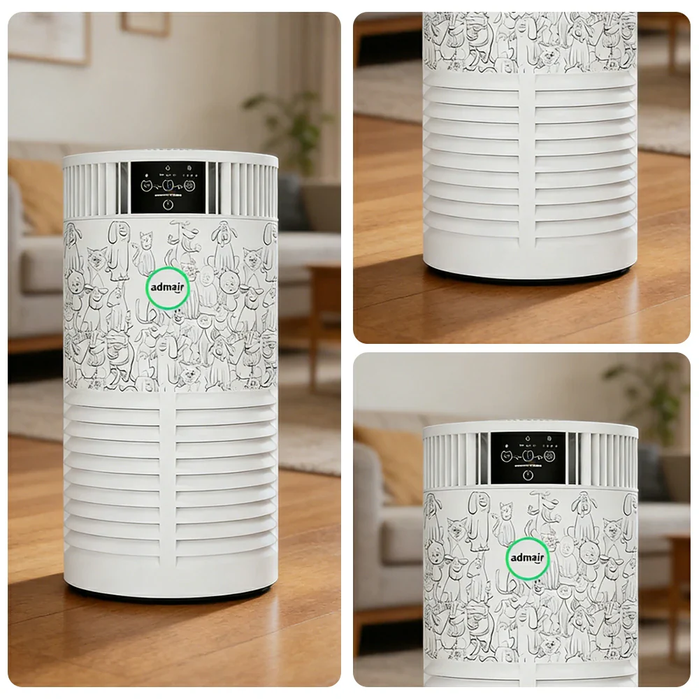 NEVORA Pet Air Purifier Hair Removal HEPA Filter Anti-Allergy Sterilisation Smart Design - White - Image 3