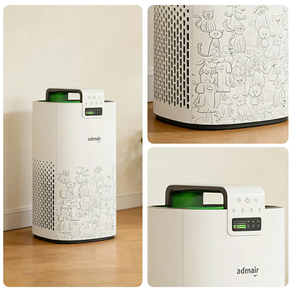 NEVORA Pet Air Purifier Hair Removal HEPA Filter Sterilisation Odour Control Aromatherapy - White - Image 3