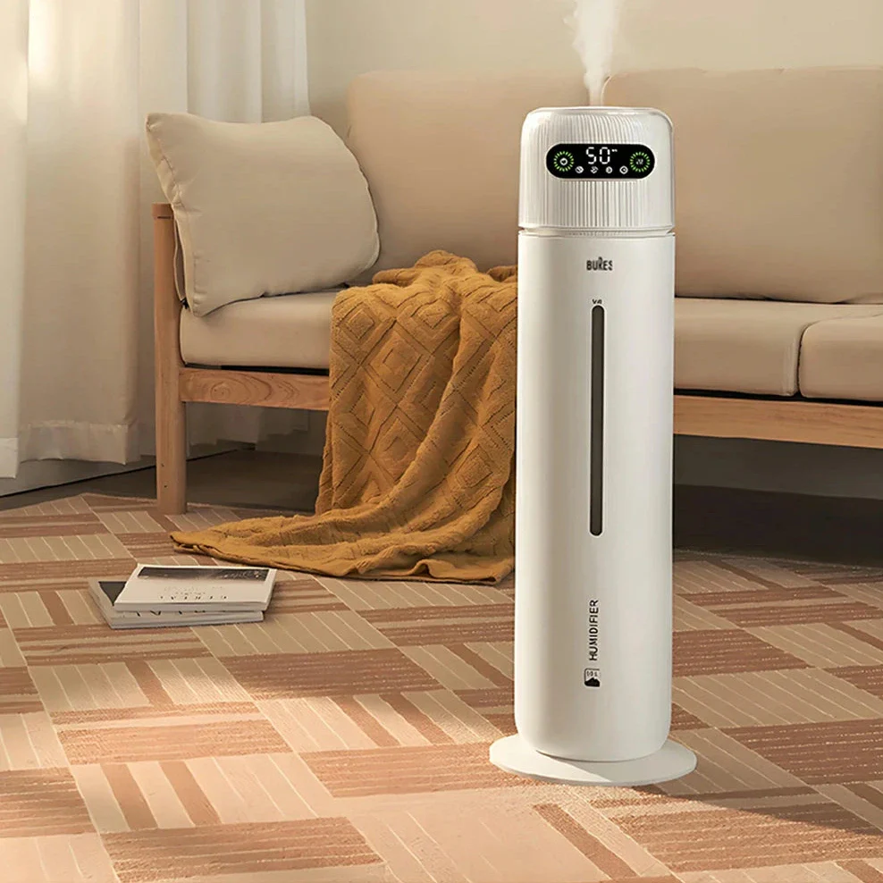 NEVORA Smart Floating Humidifier - 10L Large Capacity, UV Sterilisation, Intelligent Humidity Control, Quiet Operation - White - Image 2