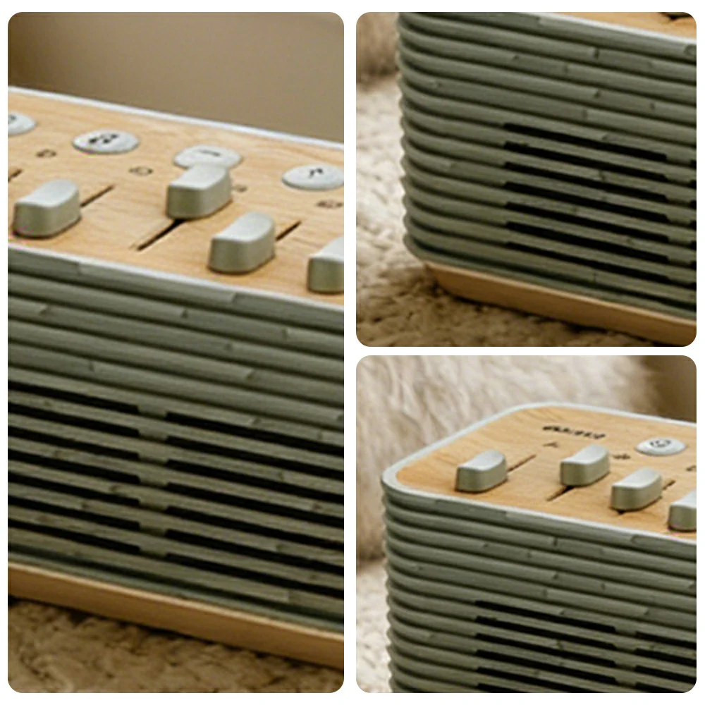 NEVORA White Noise Bluetooth Speaker Dual Speakers Rhythm Lighting Sleep and Meditation Design - Green - Image 3