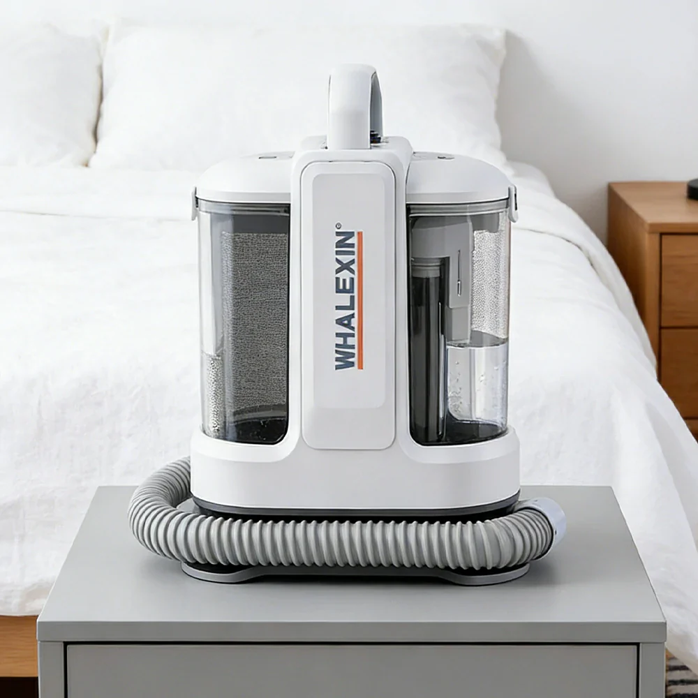 NEVORA 2-in-1 Fabric Cleaner 1000W High Pressure Suction Dual Tank for Stain Removal & Drying - Image 2