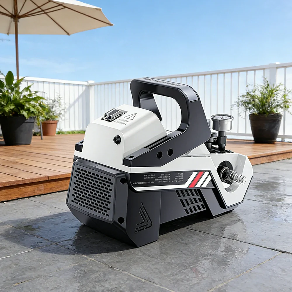 NEVORA High Pressure Washer with 1200W Induction Motor Auto Start Stop Dual Water Inlet and Pressure Gauge - Image 4