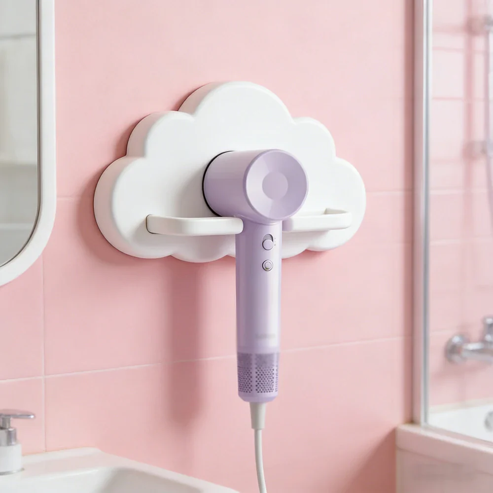 NEVORA High-Speed Hair Dryer - 100,000RPM Powerful Airflow, High-Gloss Finish, Negative Ion Care, Child Safe Mode - Purple - Image 4
