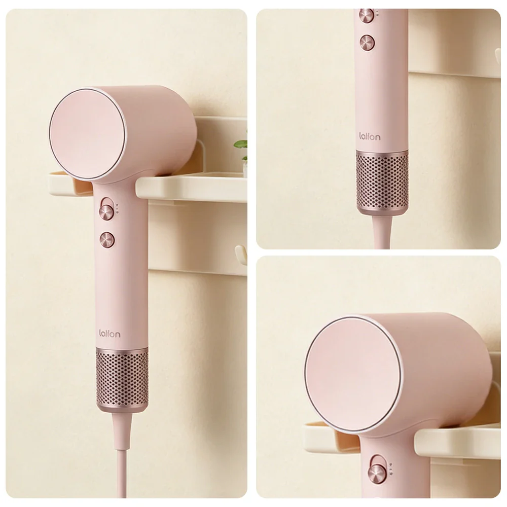 NEVORA High-Speed Hair Dryer - 110,000RPM Powerful Airflow, Soft-Touch Coating, 200M Negative Ions, Child Safe Mode - Pink - Image 3