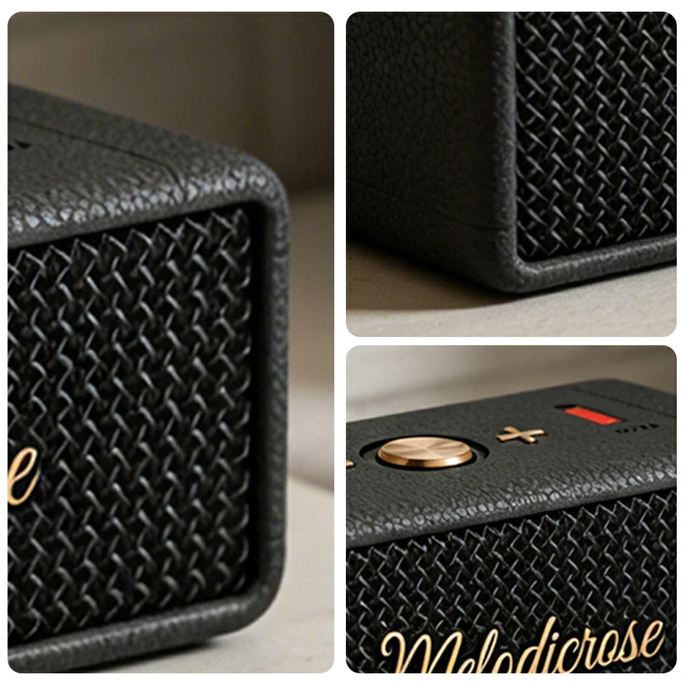 NEVORA Portable Bluetooth Speaker Waterproof Dustproof Long Battery Life Compact Design - Black - Image 3