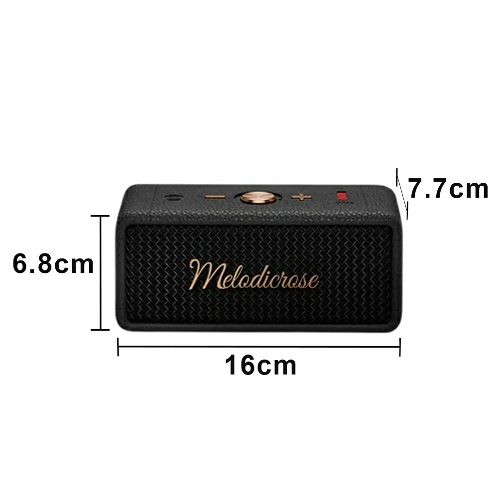 NEVORA Portable Bluetooth Speaker Waterproof Dustproof Long Battery Life Compact Design - Black - Image 5