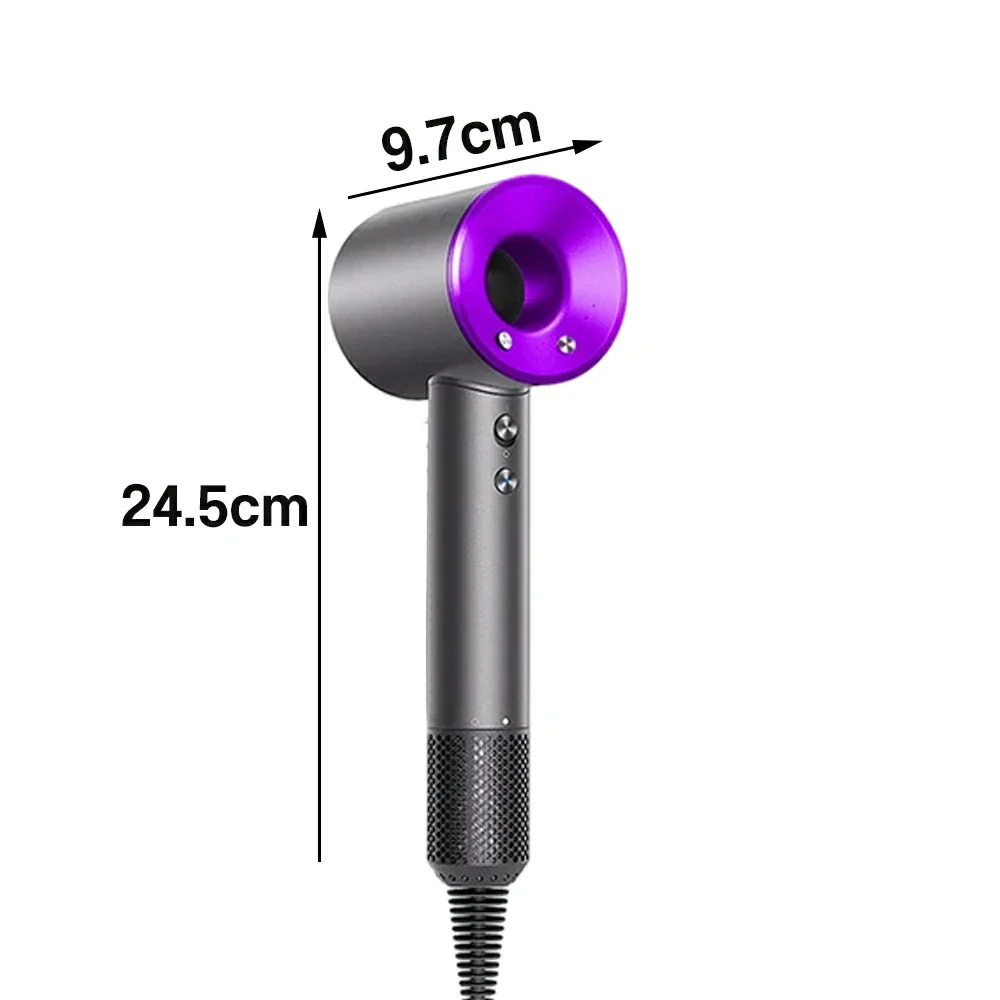 NEVORA High-Speed Hair Dryer - 120,000RPM Brushless Motor, 30m/s Powerful Airflow, Smart Care Modes, Magnetic Nozzle - Purple - Image 5