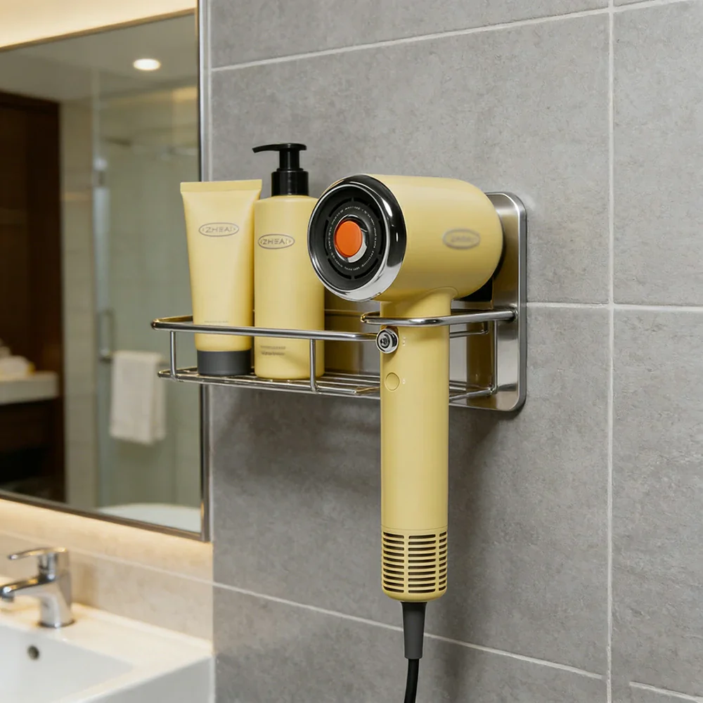 NEVORA High-Speed Hair Dryer - 110,000RPM Fast Drying, Dual Ion Technology, Ultra-Quiet 56dB, Family & Pet Friendly - Yellow - Image 4
