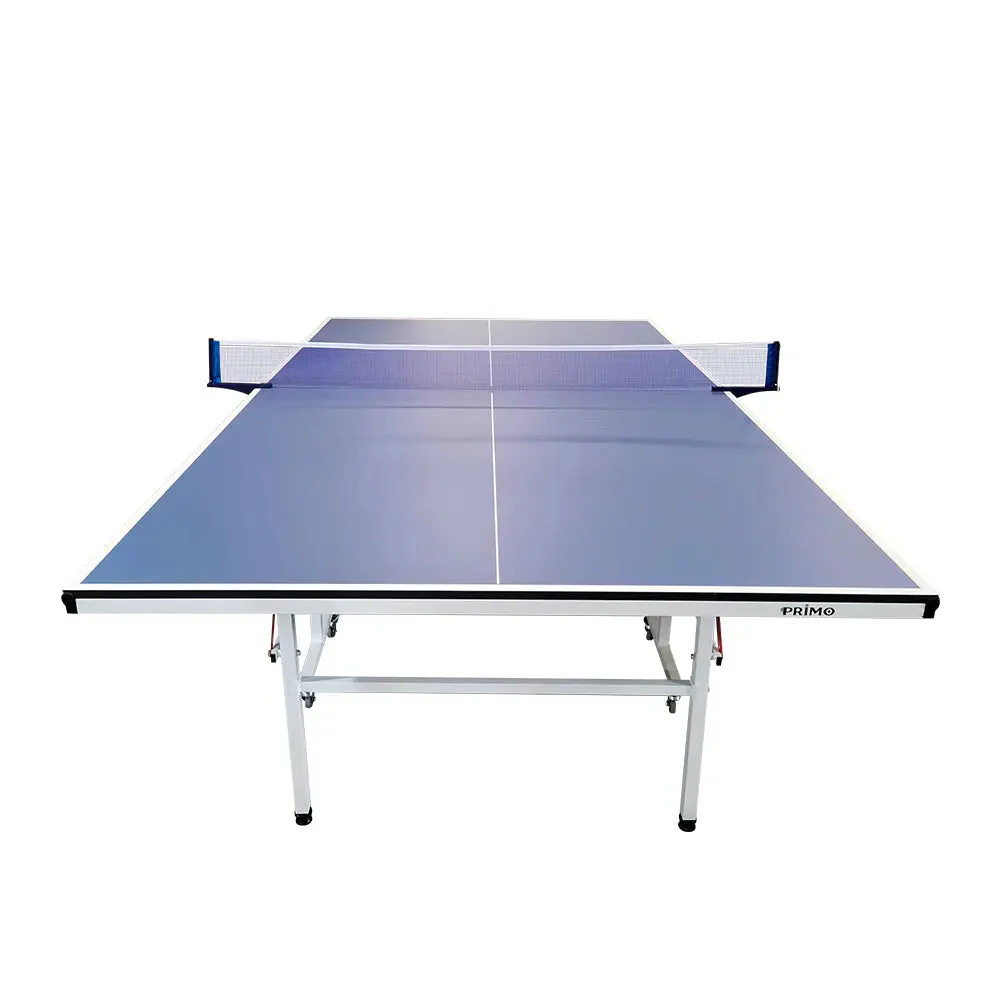 PRIMO Optimal 16mm Indoor  Blue Top Foldable Solo Play Table Tennis Pingpong Table-Bats Balls Net - Image 9