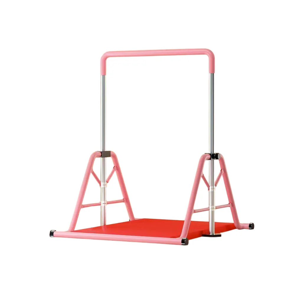 WIGLOO 115-155cm Adjustable Height Foldable Kids Horizontal Bar Chin Up Pull Up Bar - Image 4