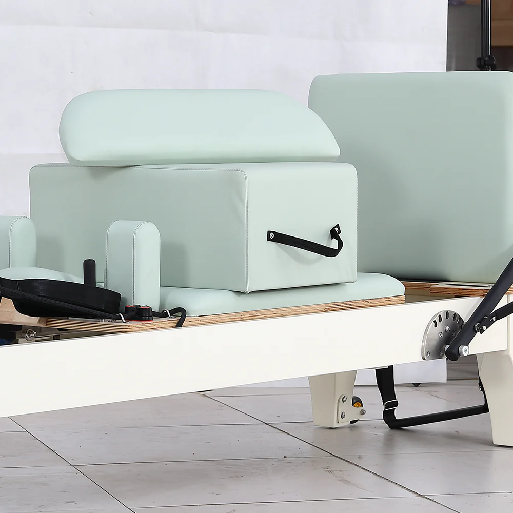 COREVA MN011 After Discount: $2184 Fashion Design Stability Pilates Reformer Home Gym Train Equipment Machine - White - Image 7