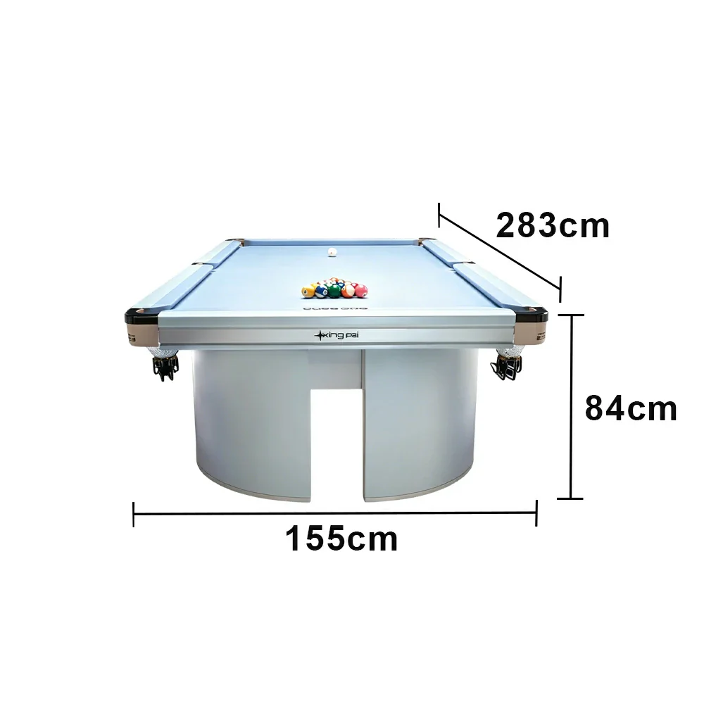 XINGPAI Professional Billiard Table 50mm Slate 18-Point Steel Frame Tournament Size Premium Home Game Room - Blue - Image 6