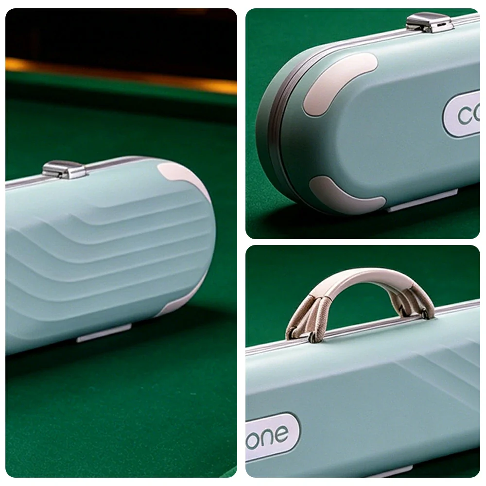 QUESLA Billiard Cue Case 3 Butts 4 Shafts EVA Hard Shell Waterproof Portable Storage 83.5cm Home Club Travel Use - Blue - Image 3