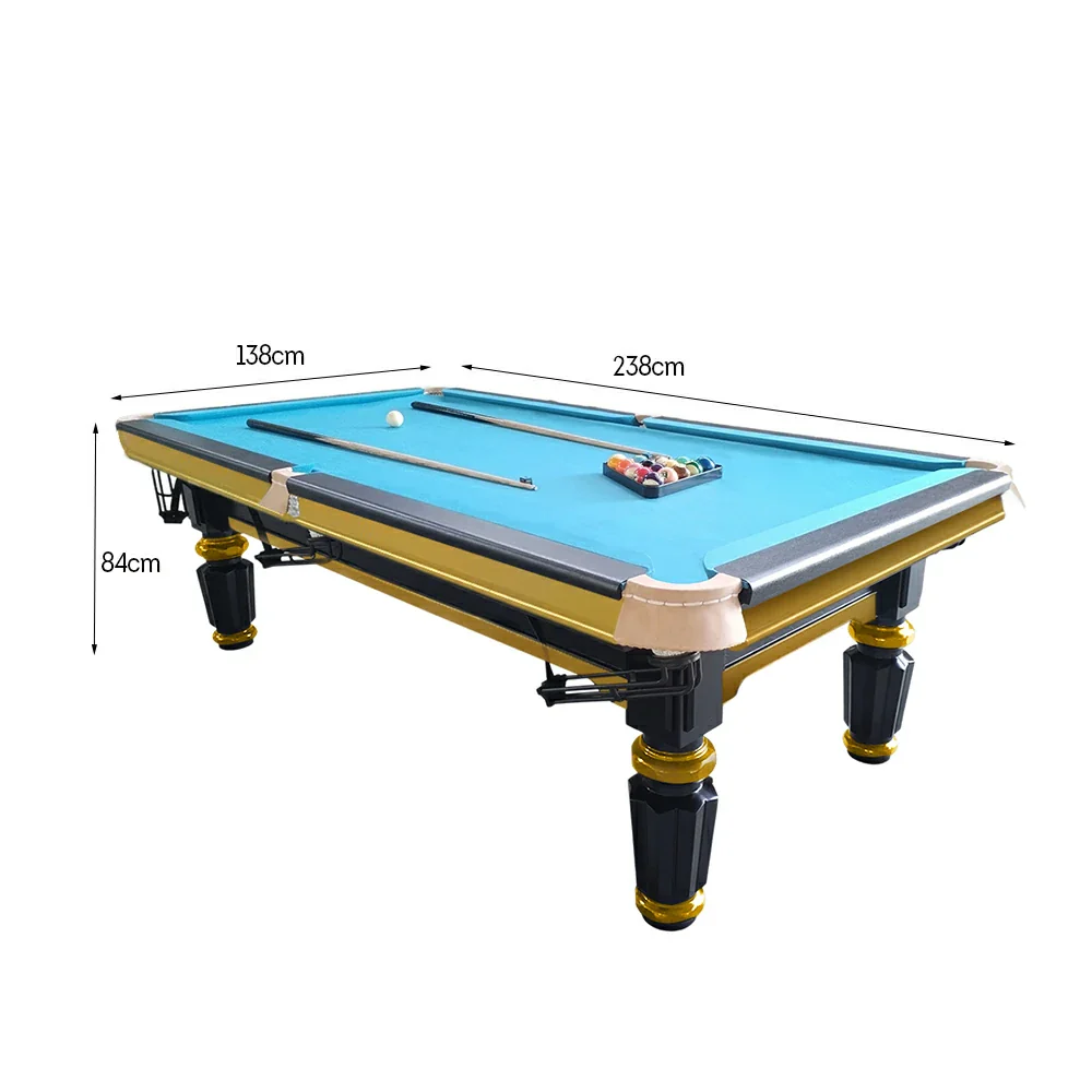 QUESLA 4cm Thickness Slate 7FT Wooden Handrail Luxury Pool Snooker Billiard Table with Elegant Brass Detailing - Image 103