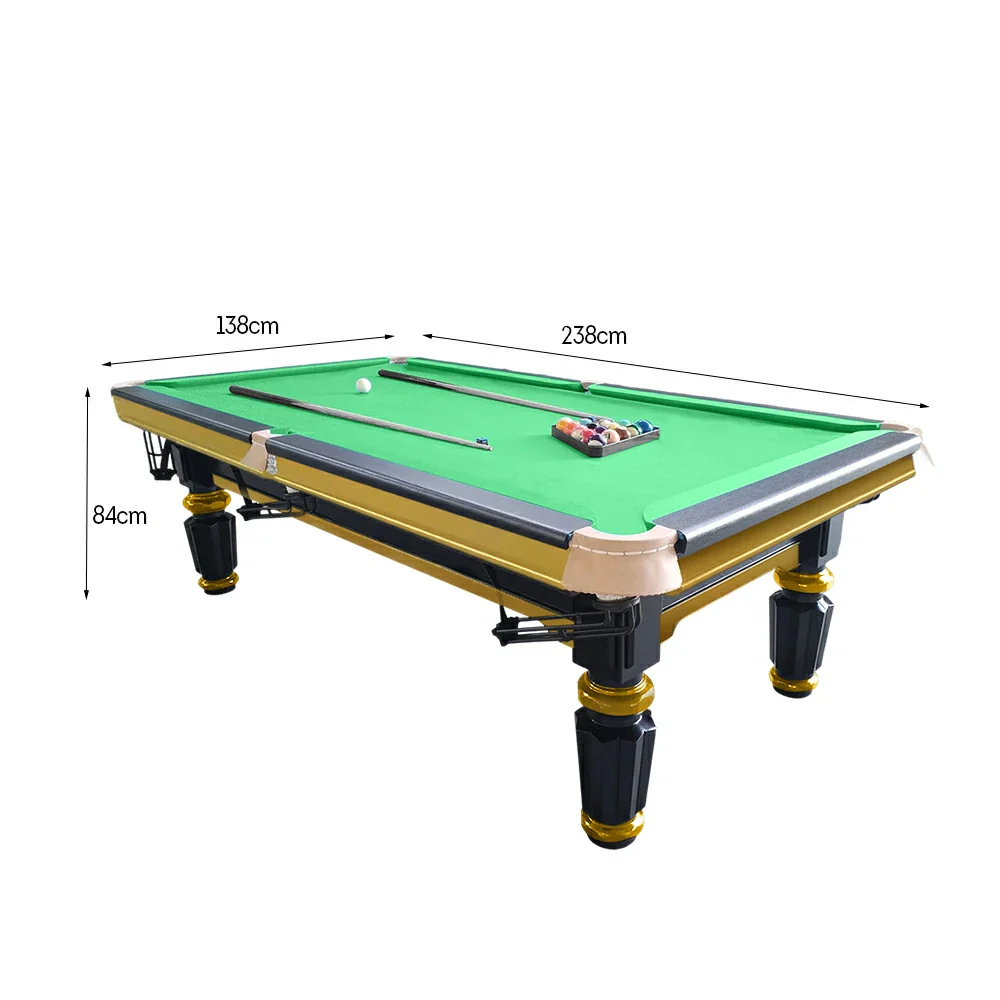 QUESLA 4cm Thickness Slate 7FT Wooden Handrail Luxury Pool Snooker Billiard Table with Elegant Brass Detailing - Image 104