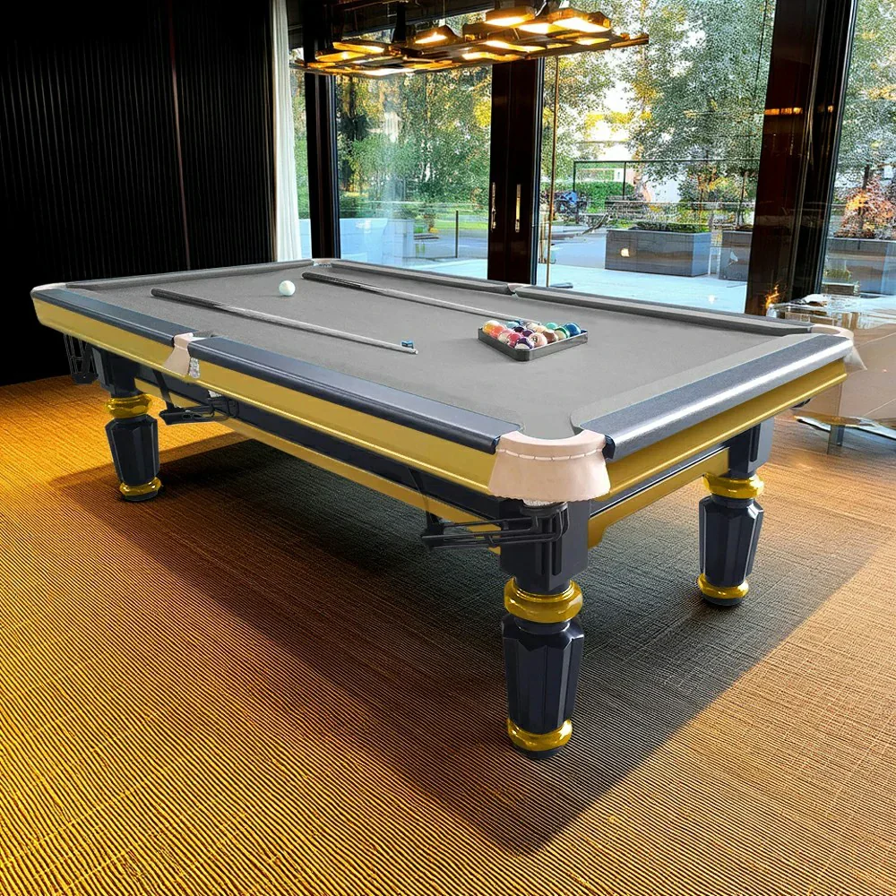 QUESLA 4cm Thickness Slate 7FT Wooden Handrail Luxury Pool Snooker Billiard Table with Elegant Brass Detailing - Image 18