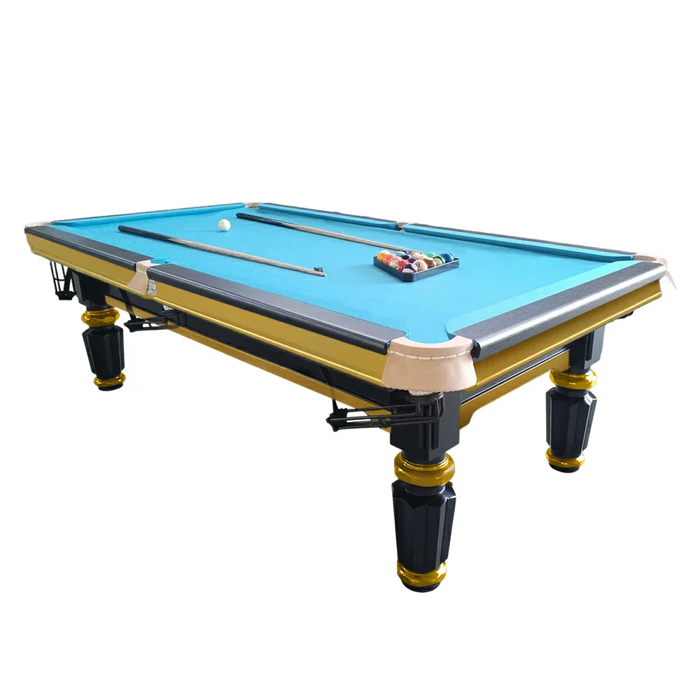 QUESLA 4cm Thickness Slate 7FT Wooden Handrail Luxury Pool Snooker Billiard Table with Elegant Brass Detailing - Image 45