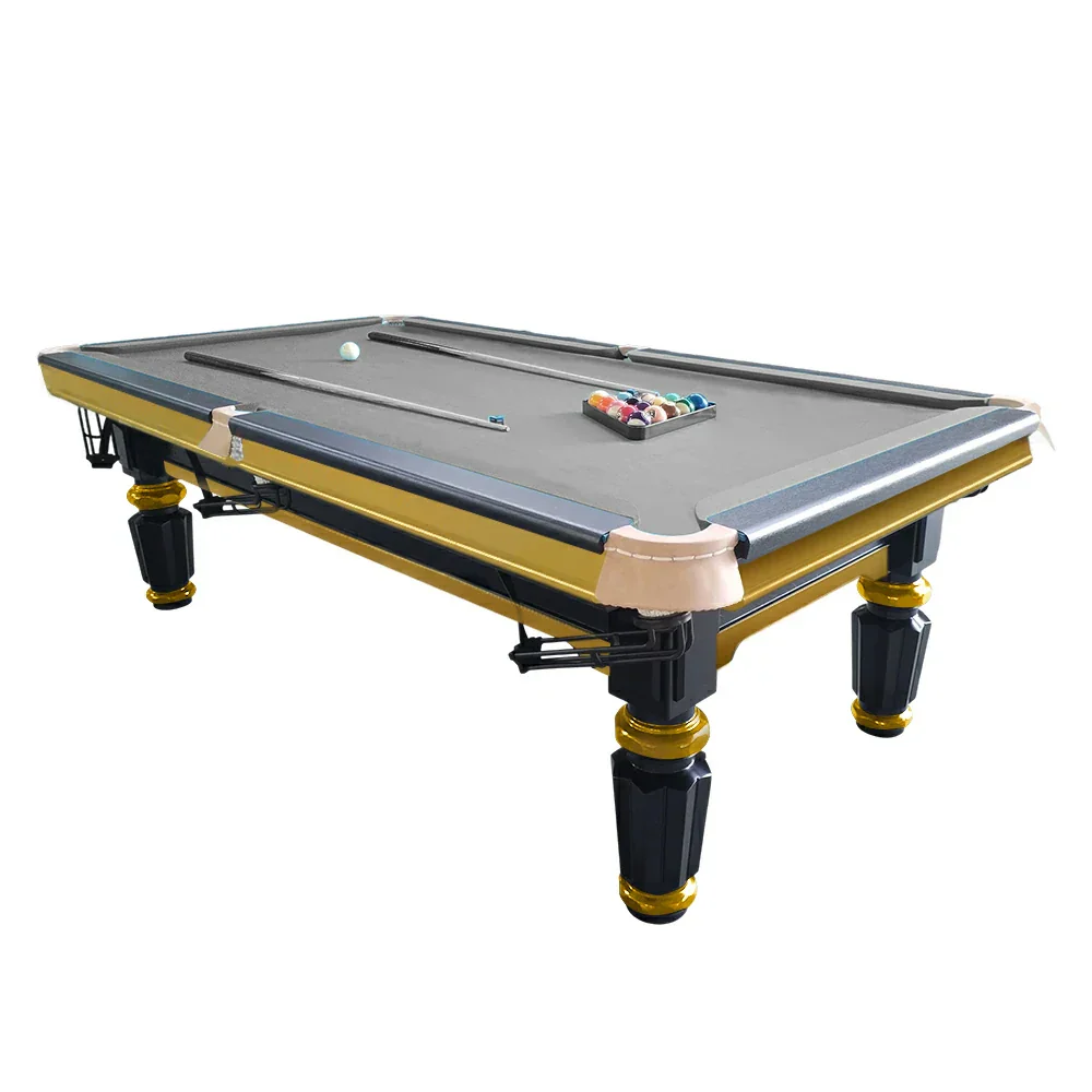 QUESLA 4cm Thickness Slate 7FT Wooden Handrail Luxury Pool Snooker Billiard Table with Elegant Brass Detailing - Image 53