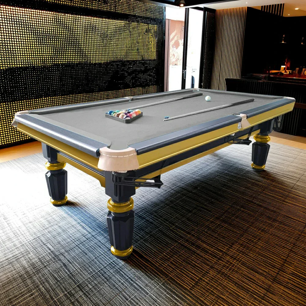 QUESLA 4cm Thickness Slate 7FT Wooden Handrail Luxury Pool Snooker Billiard Table with Elegant Brass Detailing - Image 55