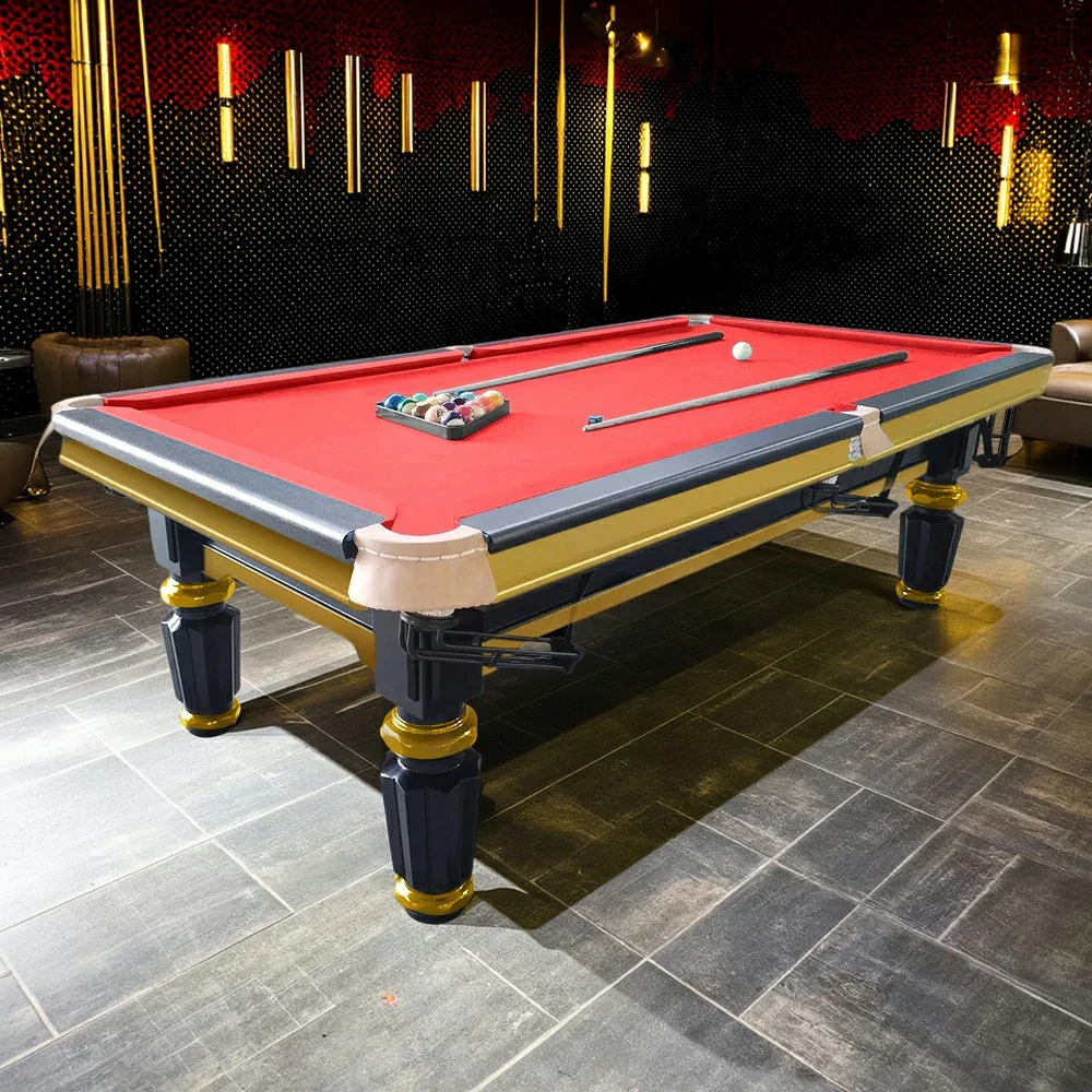 QUESLA 4cm Thickness Slate 7FT Wooden Handrail Luxury Pool Snooker Billiard Table with Elegant Brass Detailing - Image 7