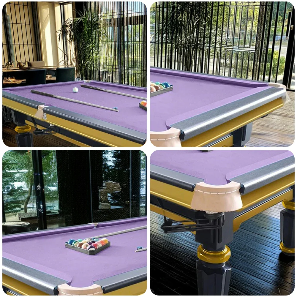 QUESLA 4.5cm Thickness Slate 8FT Steel Handrail Luxury Pool Snooker Billiard Table with Elegant Brass Detailing - Image 60