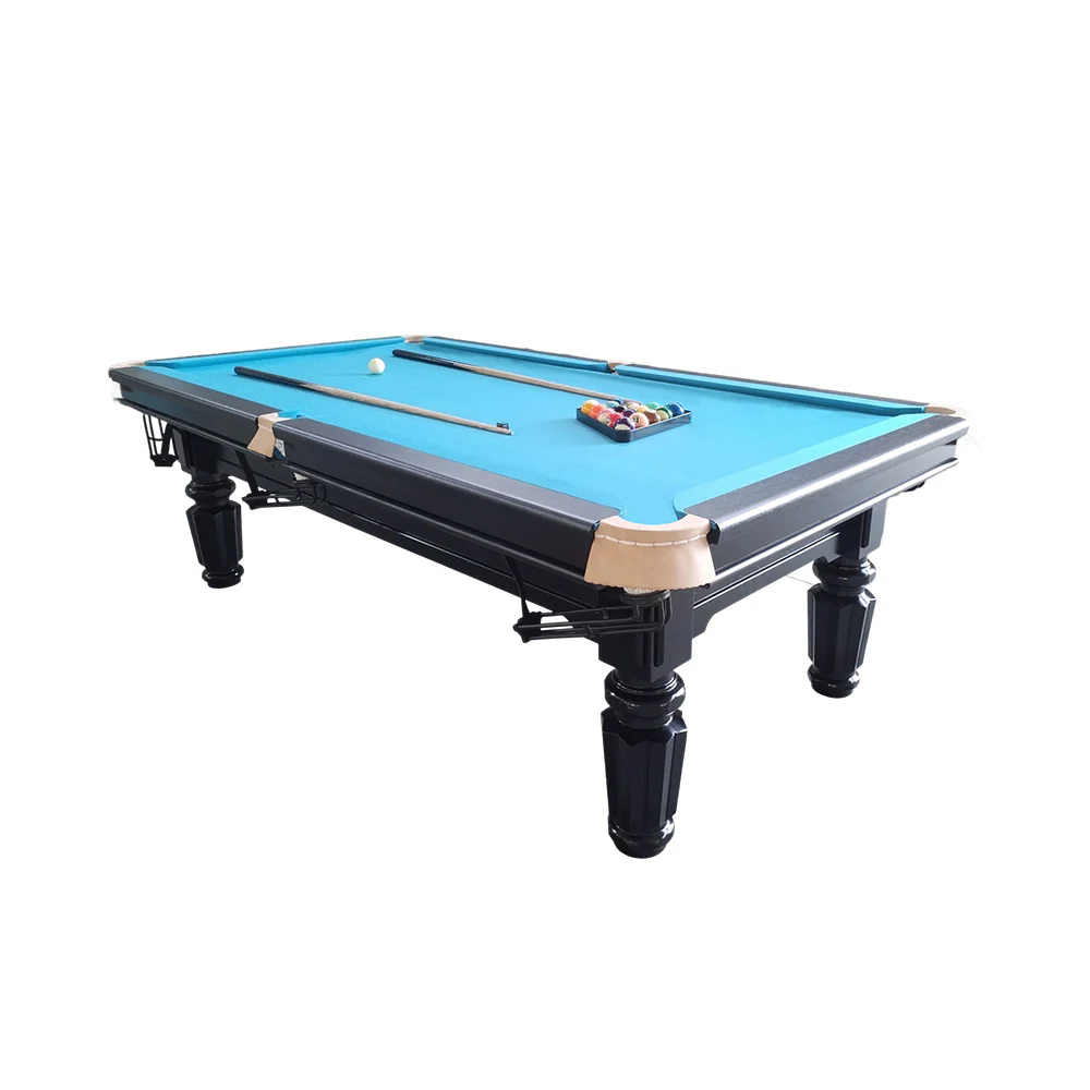 QUESLA 4.5cm Thickness Slate 8FT Steel Handrail Luxurious Pool Table - Image 12