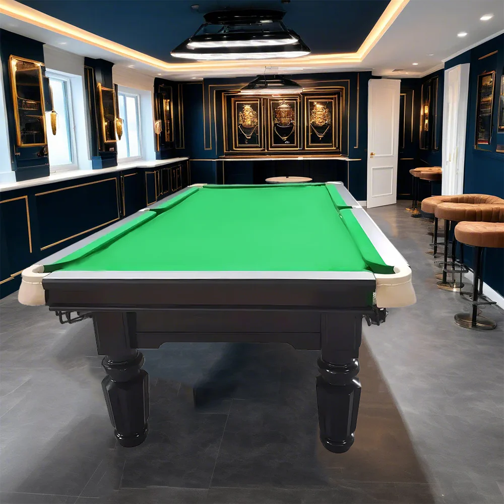QUESLA 4.5cm Thickness Slate 8FT Steel Handrail Luxurious Pool Table - Image 4