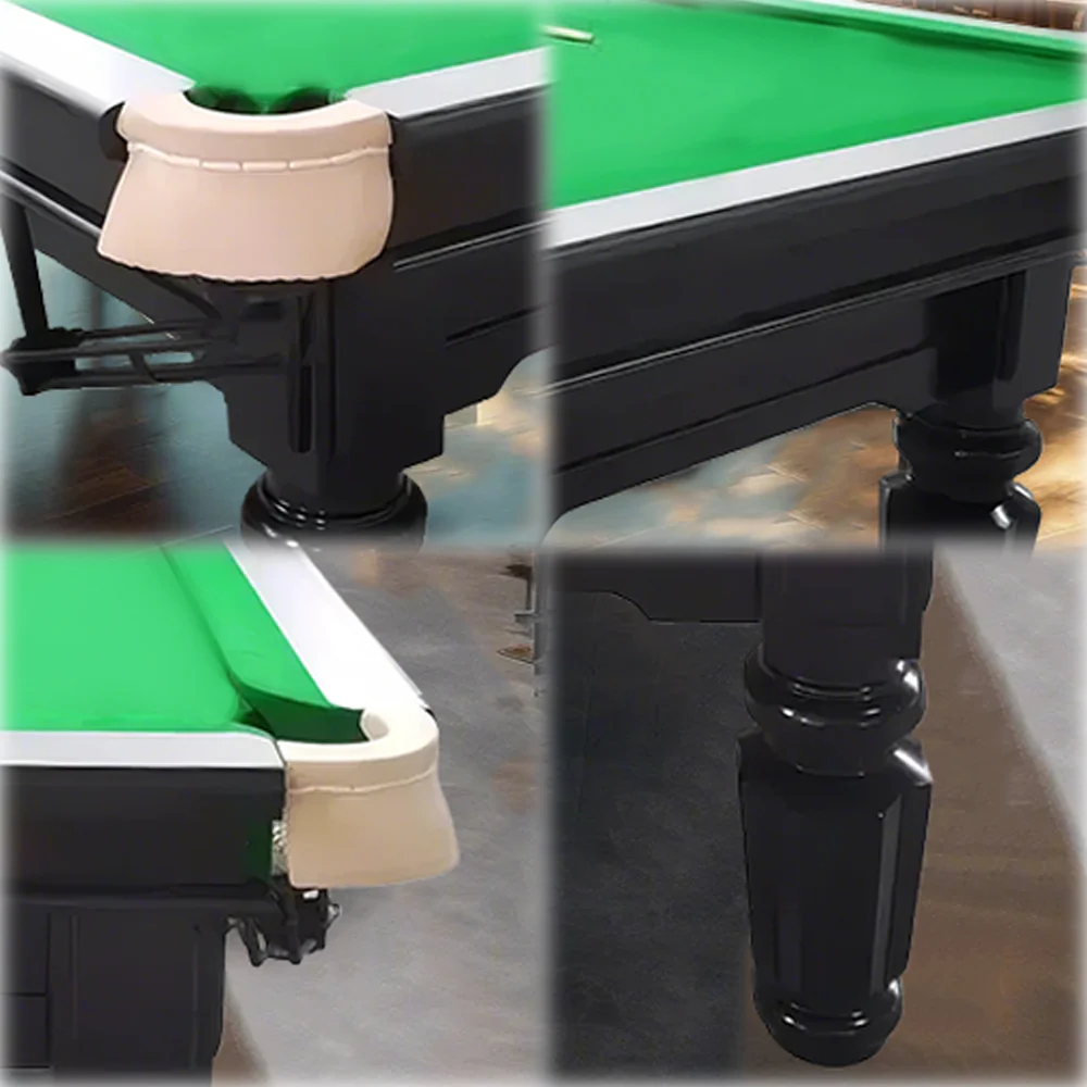QUESLA 4.5cm Thickness Slate 8FT Steel Handrail Luxurious Pool Table - Image 7