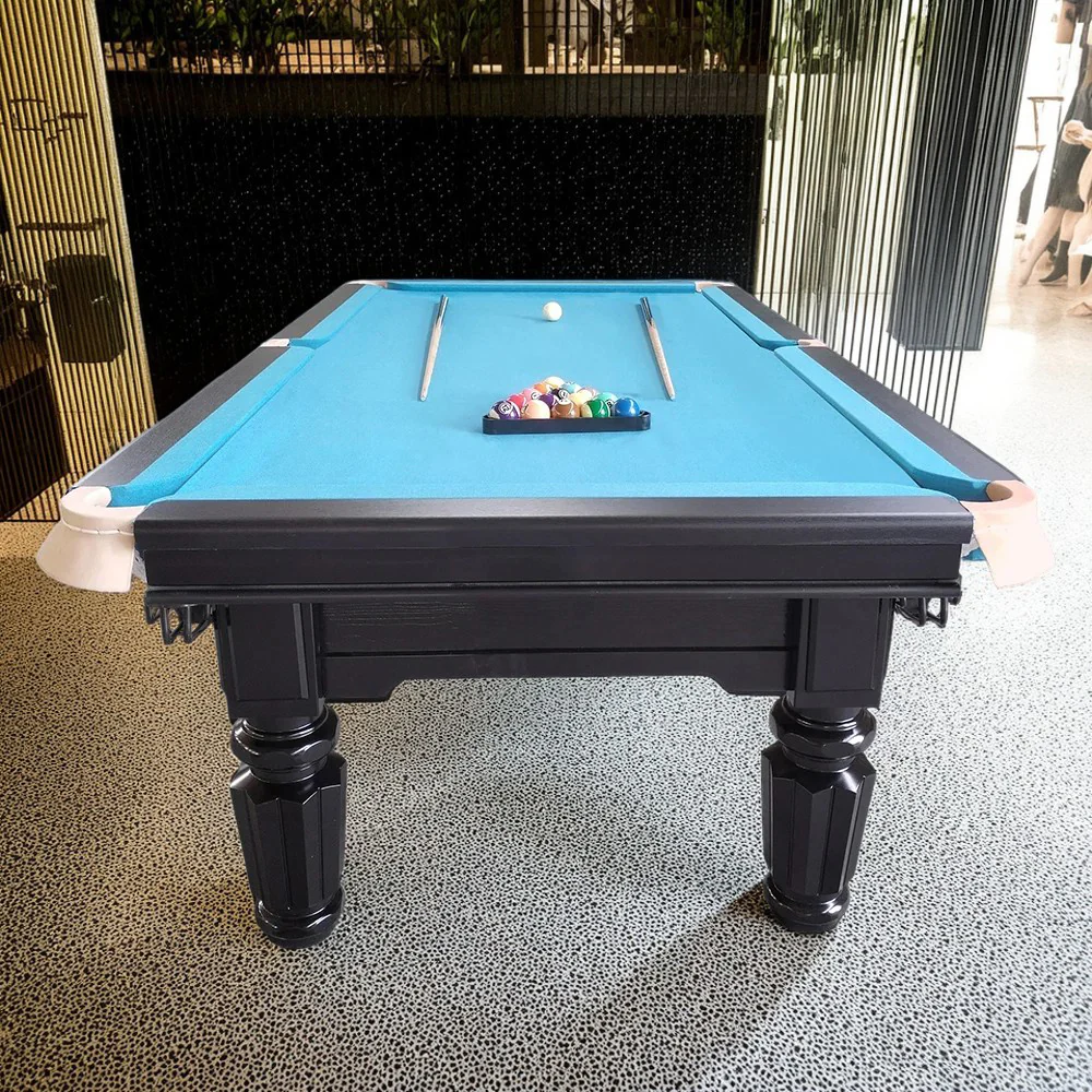 QUESLA 4.5cm Thickness Slate 8FT Steel Handrail Luxurious Pool Table - Image 8