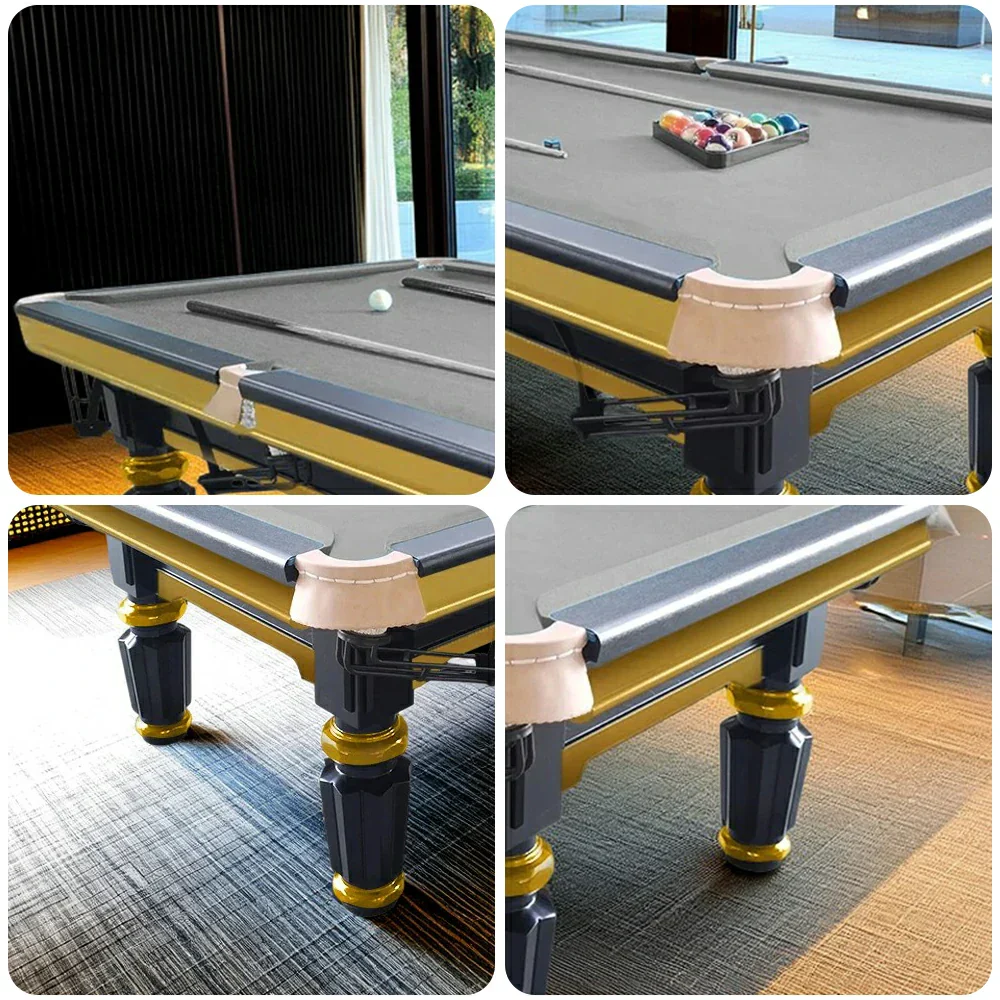 QUESLA 4.5cm Thickness Slate 8FT Steel Handrail Luxury Pool Snooker Billiard Table with Elegant Brass Detailing - Image 20
