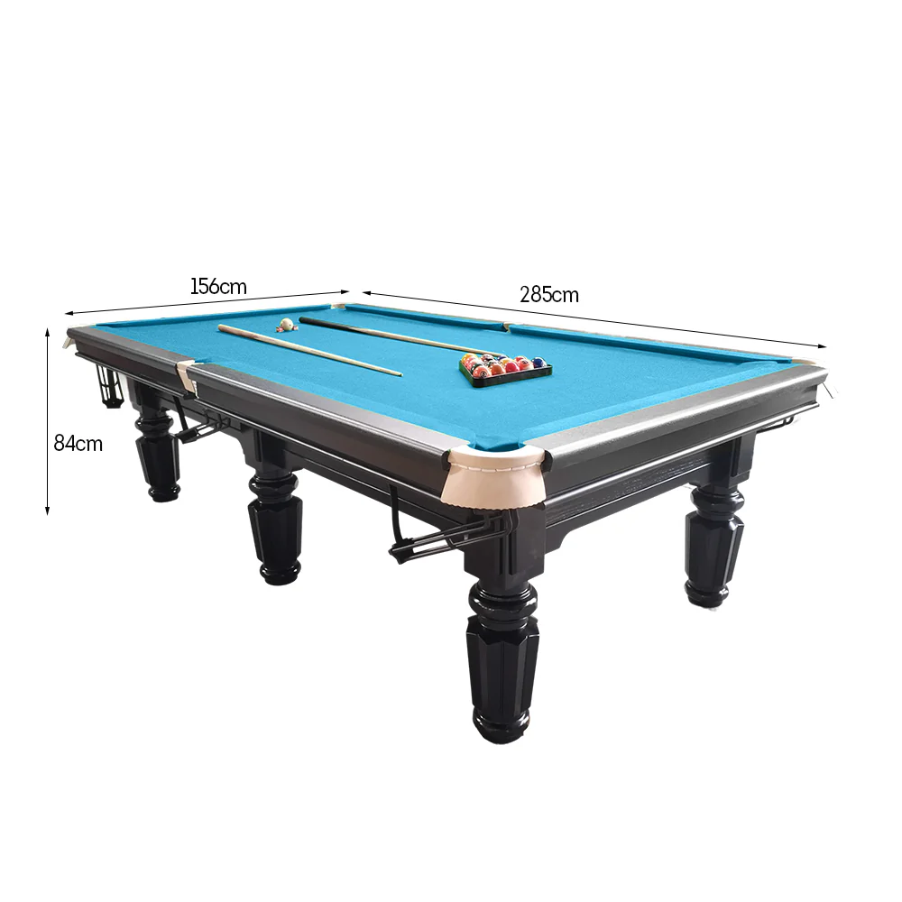 QUESLA 4.5cm Thickness Slate 9FT Steel Handrail Luxurious Pool Table - Image 16