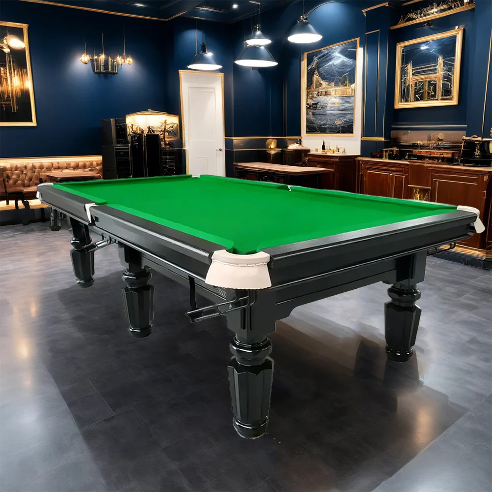 QUESLA 4.5cm Thickness Slate 9FT Steel Handrail Luxurious Pool Table - Image 2