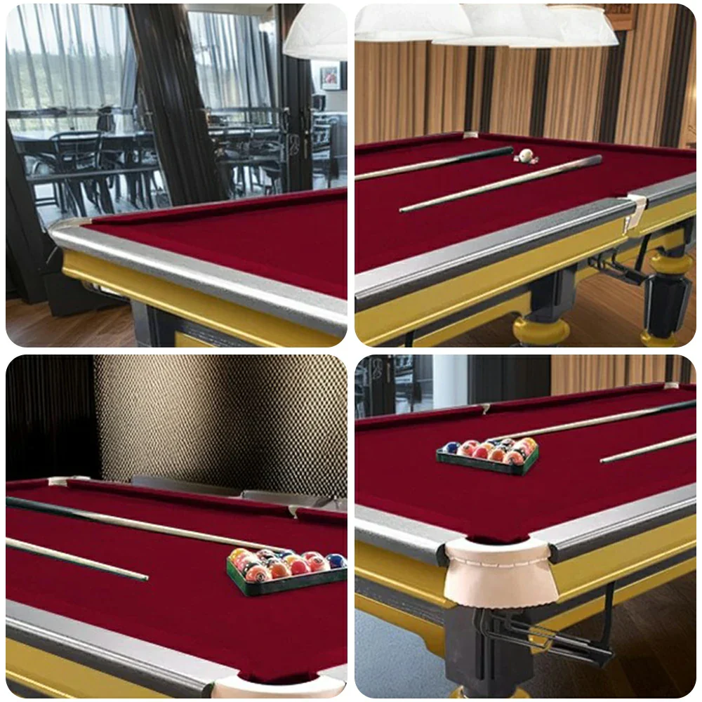 QUESLA 4.5cm Thickness Slate 9FT Steel Handrail Luxury Pool Snooker Billiard Table with Elegant Brass Detailing - Image 20